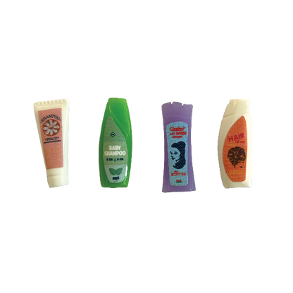 Dollhouse Miniatures - Shampoo Bottles (Scale 1:12)