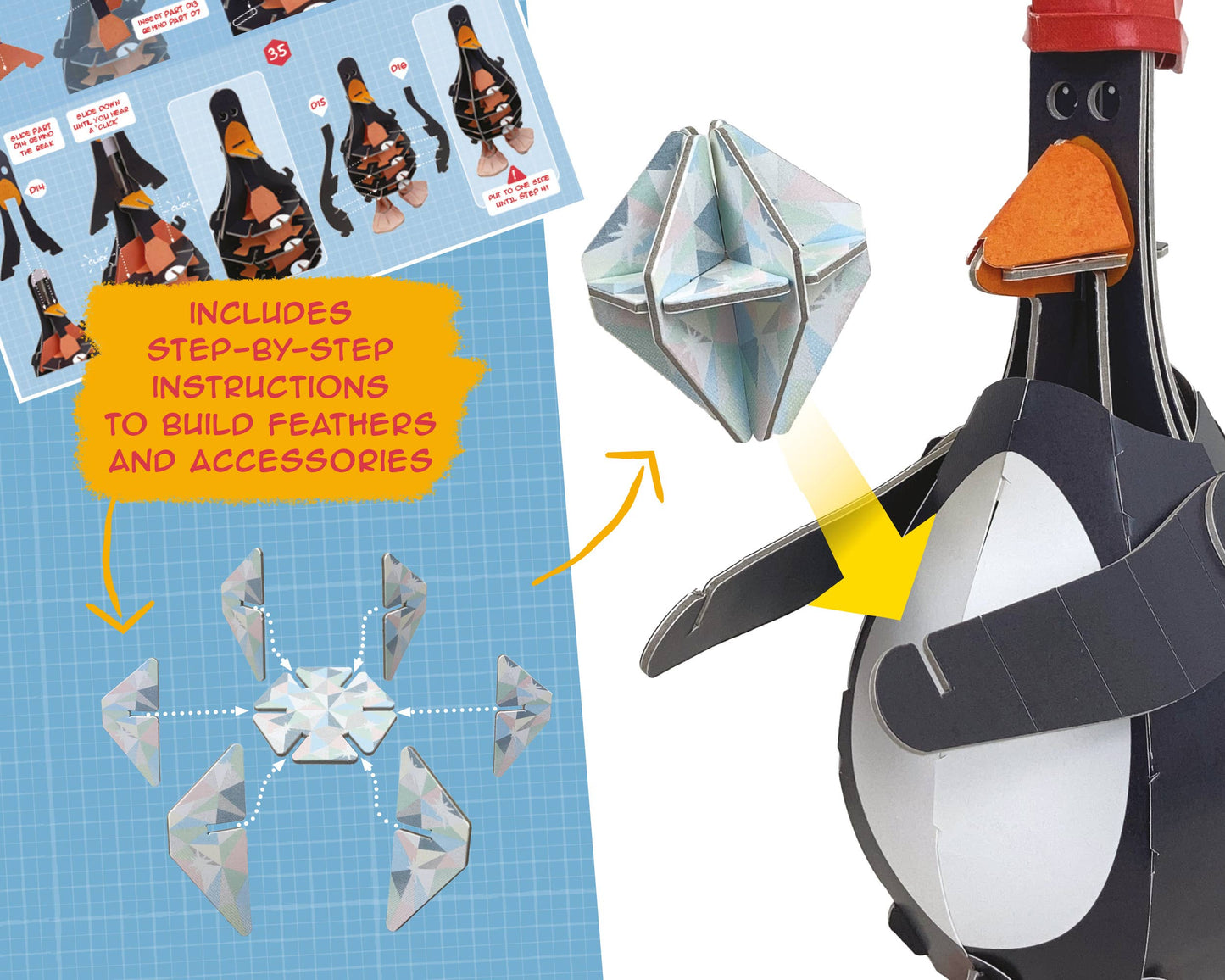 Build Your Own Wallace & Gromit Feathers McGraw - Craft Kit