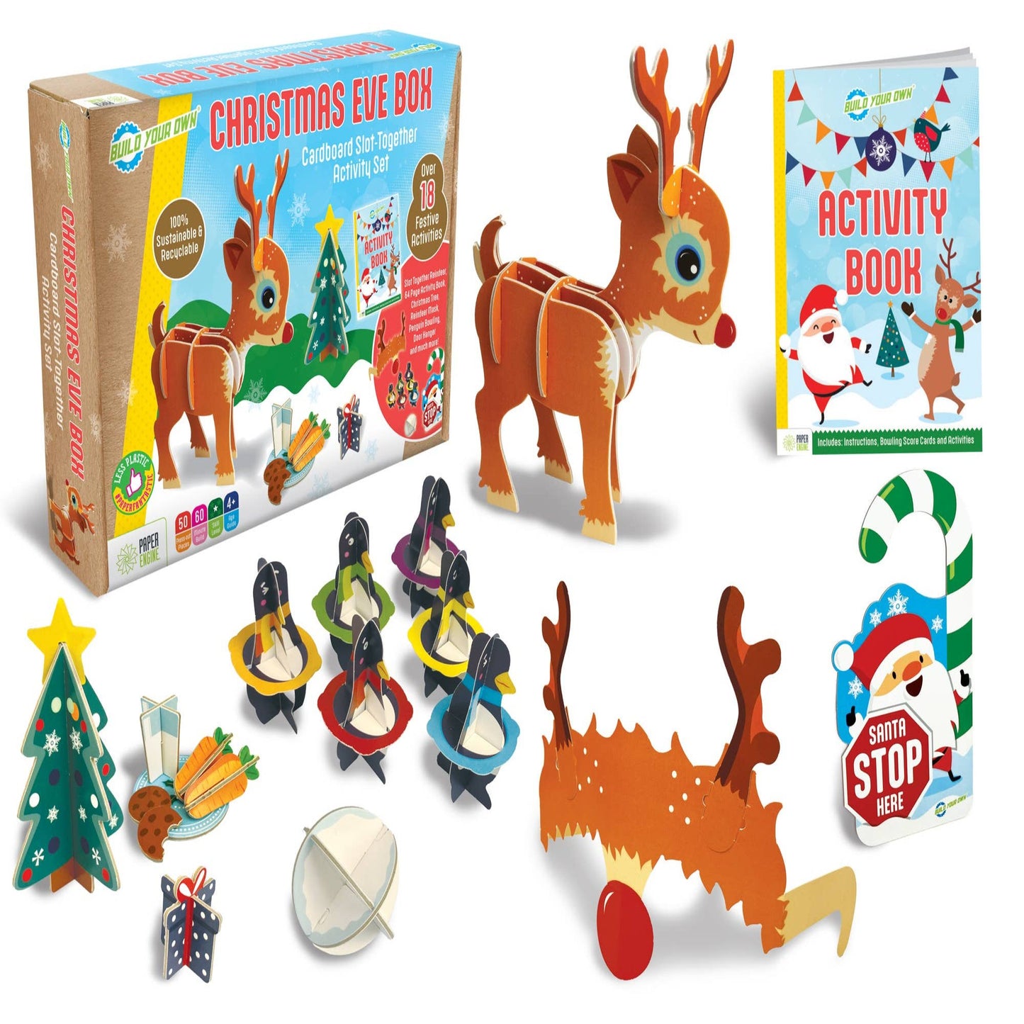 Build Your Own Christmas Eve Box, Cardboard Craft Kit