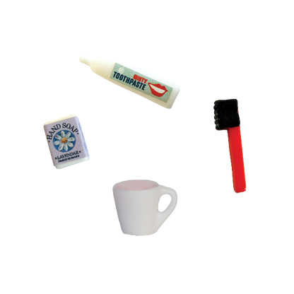 Dollhouse Miniatures - Toothbrush Set(Scale 1:12)