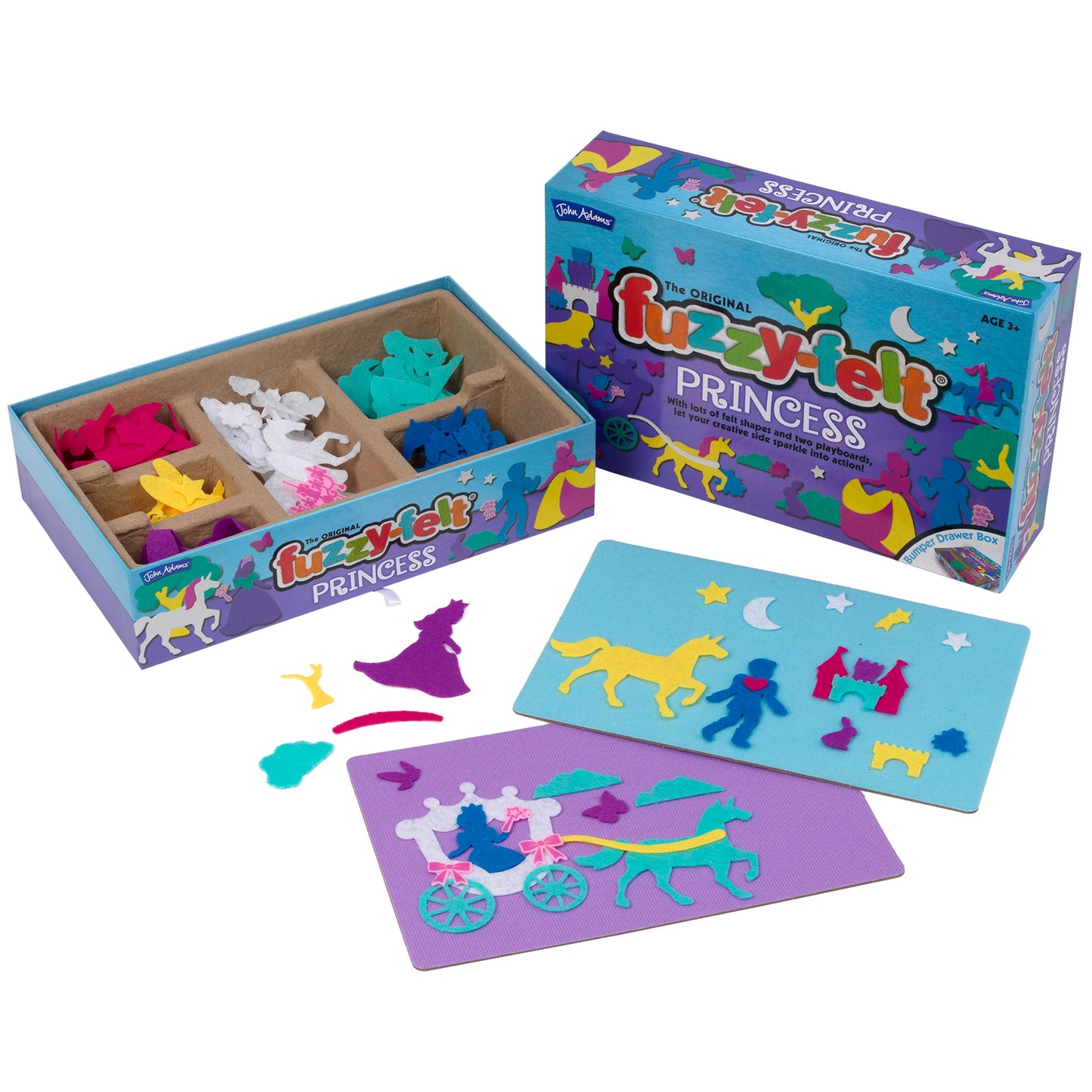 The Original Fuzzy-Felt Bumper Drawer Box - Princess