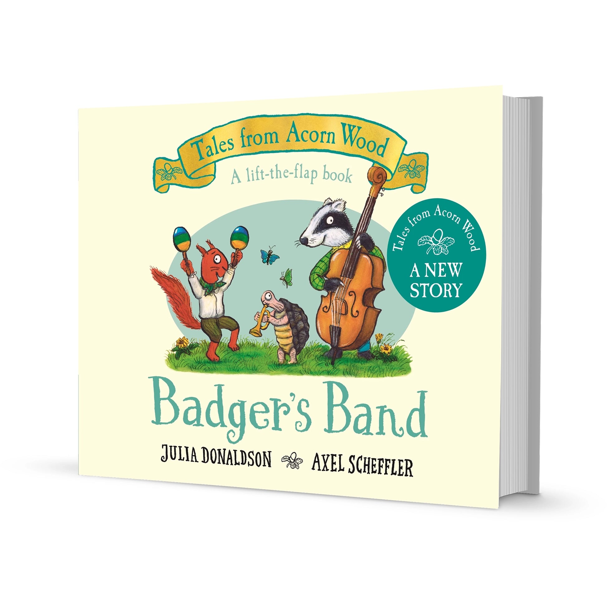 Tales from Acorn Wood: Badger's Band (Lift the flap board book) - Bookspeed - The Forgotten Toy Shop