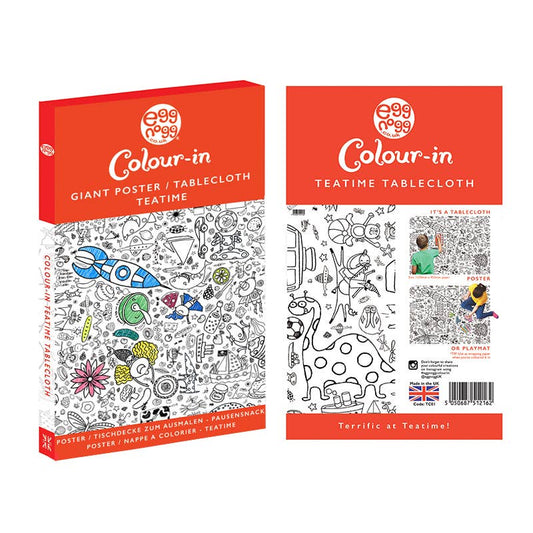 Colour-in Giant Poster / Tablecloth - Teatime