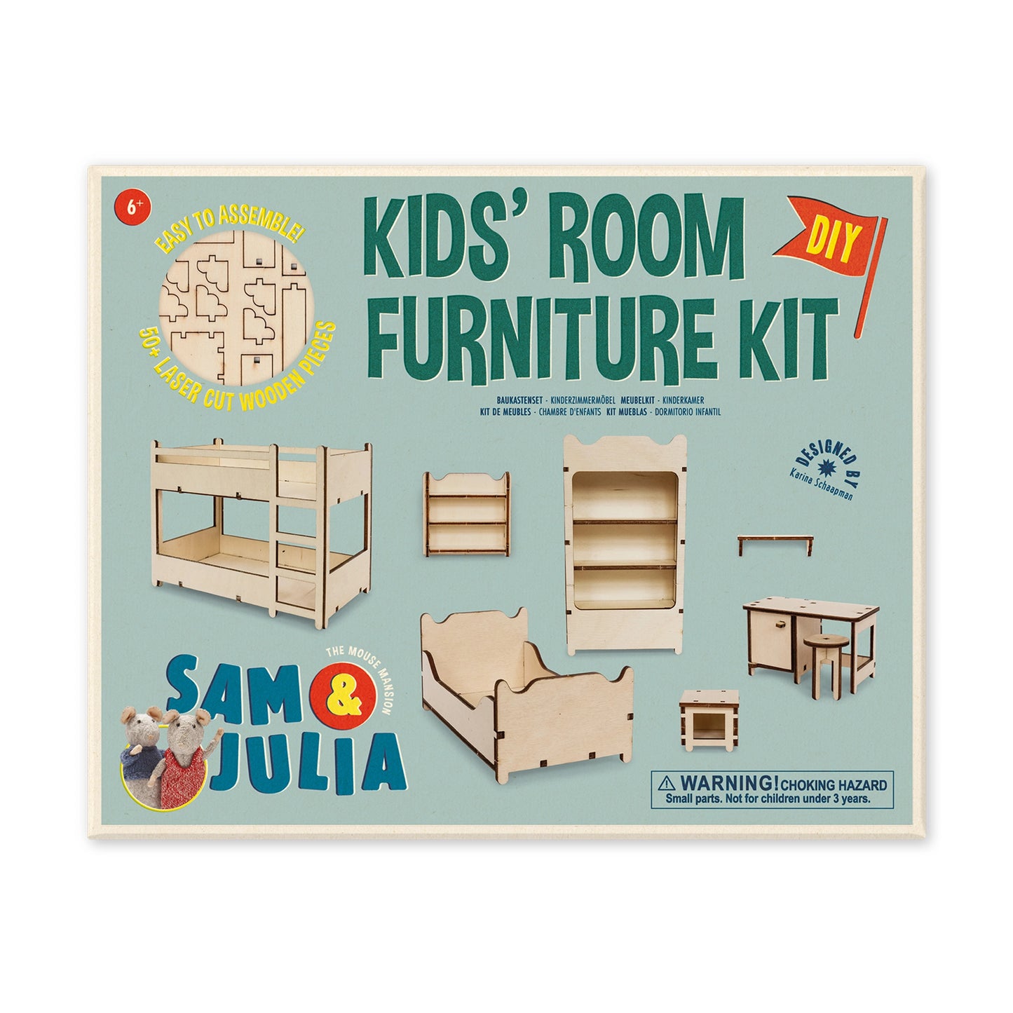 The Mouse Mansion Furniture Kit - Kids room - Het Muizenhuis - The Forgotten Toy Shop