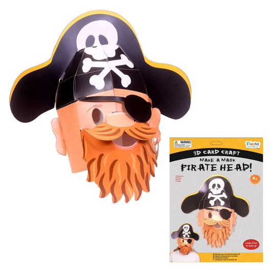 Make a 3D Full-Head Mask - Pirate - Fiesta Crafts - The Forgotten Toy Shop