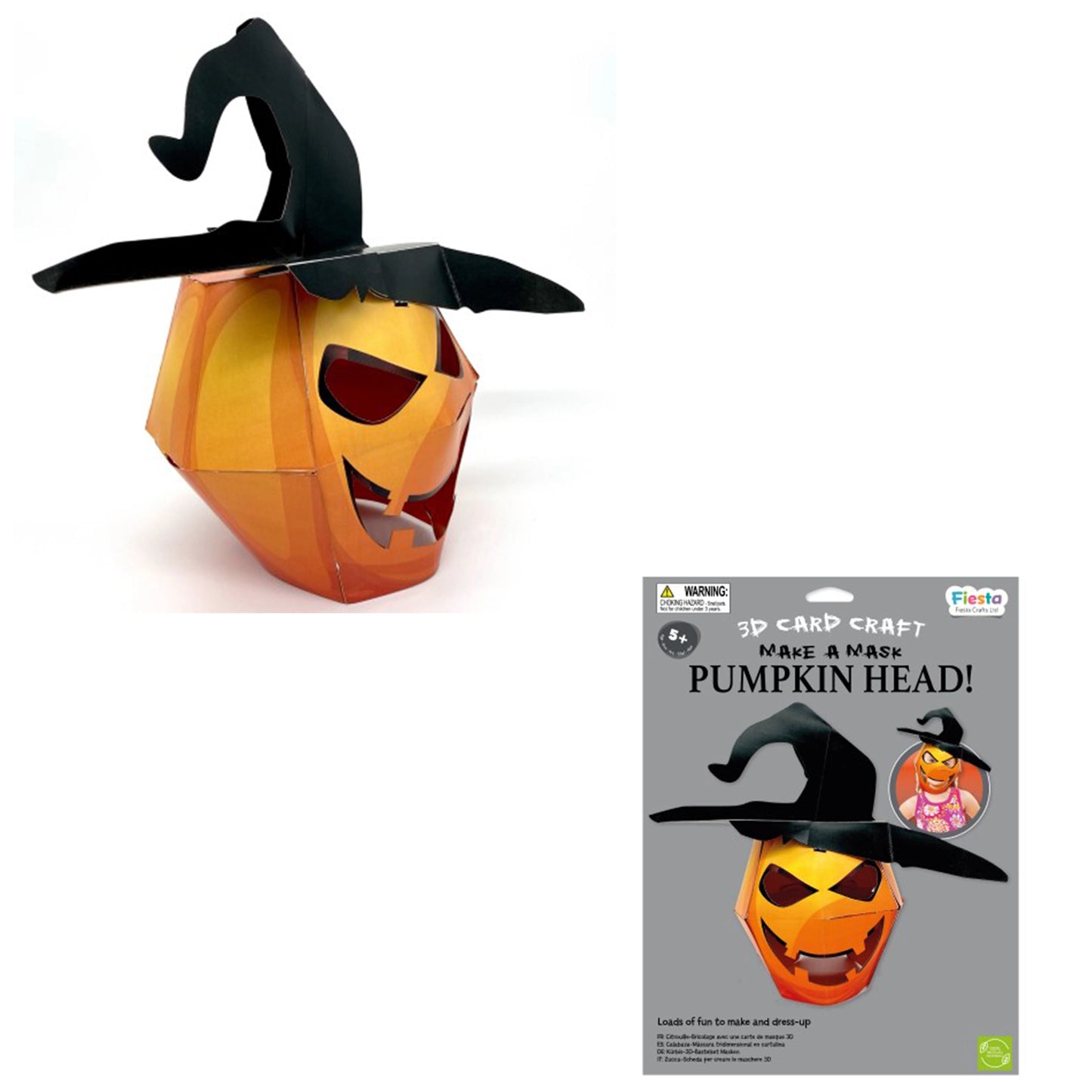 Make a 3D Full-Head Mask - Pumpkin