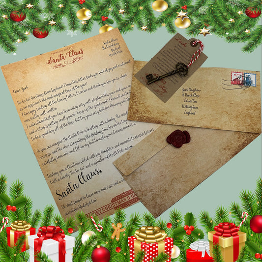 Personalised Letter from Santa & Magical Key - The Forgotten Toy Shop - The Forgotten Toy Shop