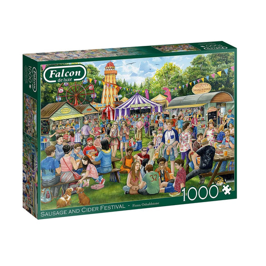 Falcon de luxe 1000pc Jigsaw - Sausage and Cider Festival