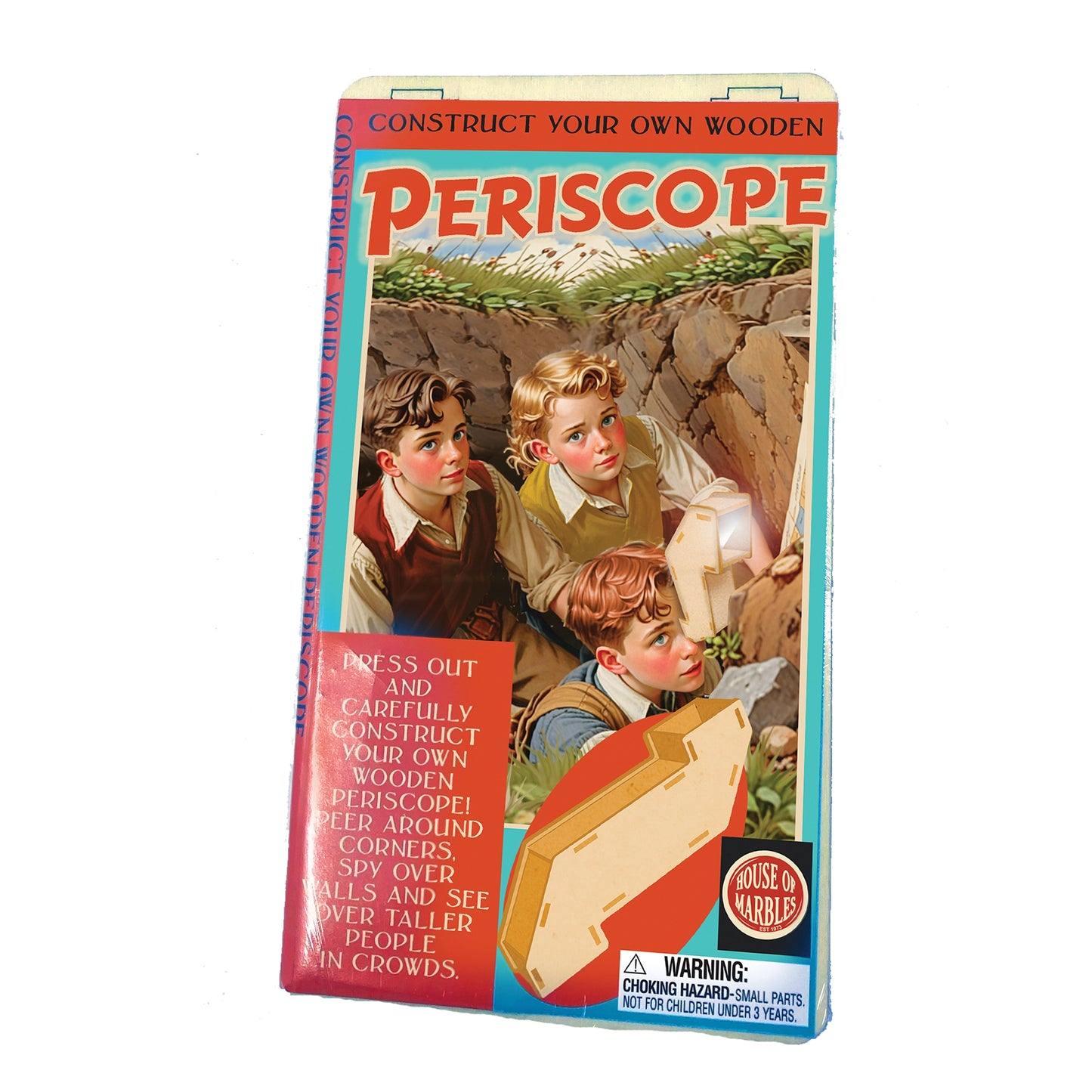 Wooden Periscope Construction Kit